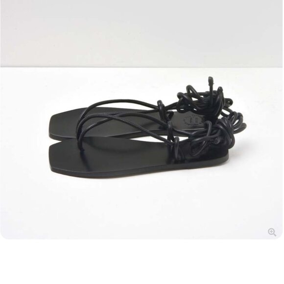 ATP Atelier Alezio Sandals Black Nappa 10 - Picture 1 of 8